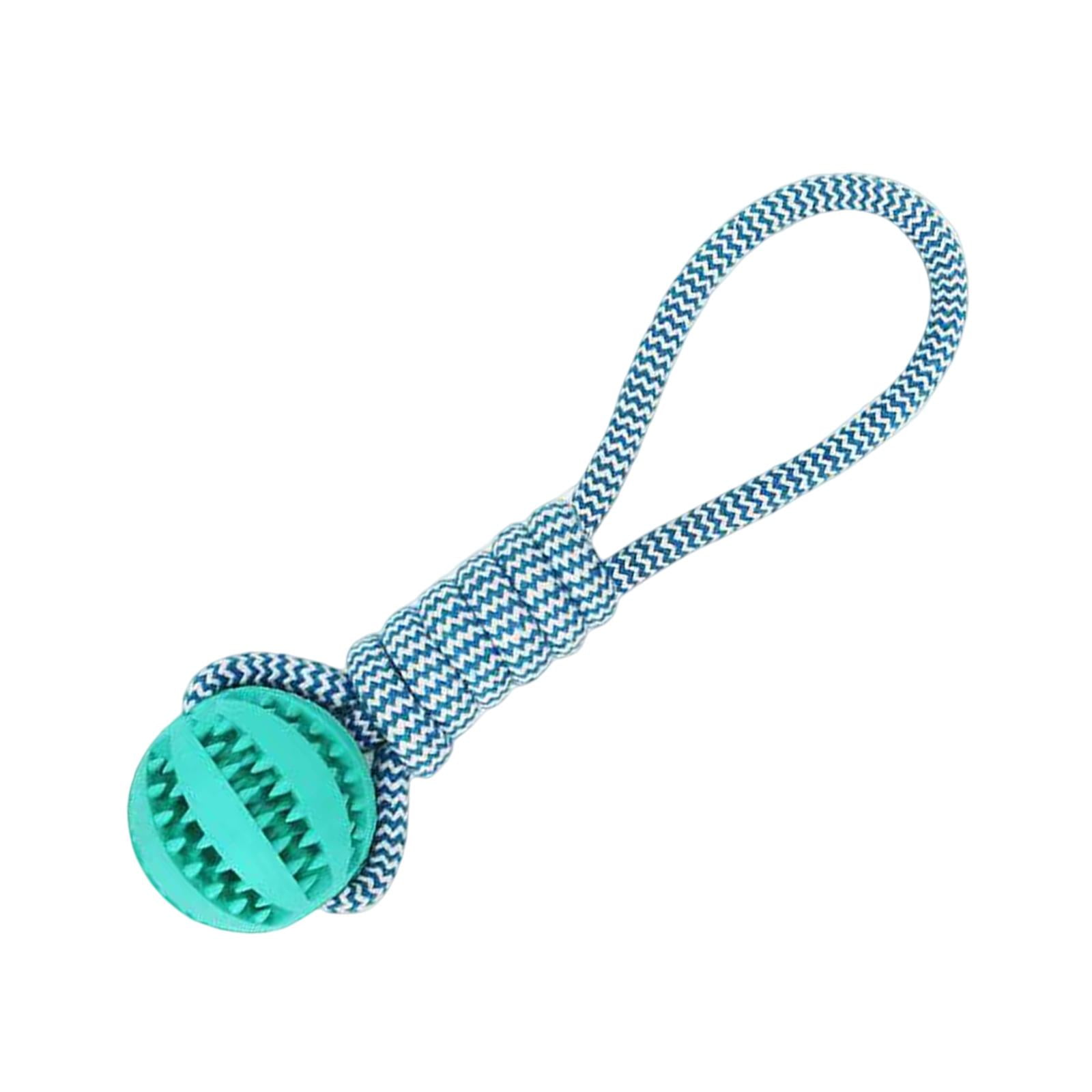 Dog Ball with Rope Durable Rubber Ball Tug of War Toy for Small Medium Dog Blue Walmart