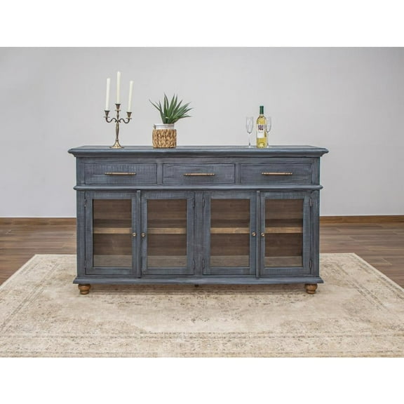 Crafters and Weavers Valeria 3 Drawer 4 Door Console