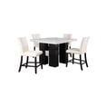 thumbnail image 4 of Global Furniture USA D04 Faux Marble Top Counter Height Bar Table in White/Black, 4 of 5