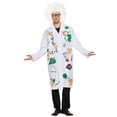 thumbnail image 1 of DuoJiaJ Men Mad Scientist Performance Adult Lab Coat With Wig, 1 of 5
