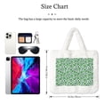thumbnail image 3 of Yiaed Leopard print St. Patrick's Day Print Fluffy Shoulder Bag Plush Bags Women Ladies Tote Bag Fluffy White Furry Purse Handbag for Autumn and Winter, 3 of 7