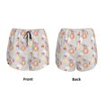 thumbnail image 5 of Lsque Butterfly Flower Printed Women's Running Shorts with Liner Pockets,Elastic Quick Dry Workout Athletic Gym Yoga Shorts,Womens High Waist Shorts-X-Large, 5 of 9
