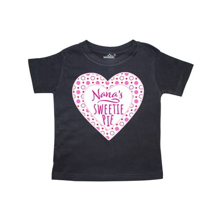 

Inktastic Nana s Sweetie Pie with Pink Hearts Gift Toddler Boy or Toddler Girl T-Shirt