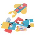 thumbnail image 4 of Rompecabezas para niños pequeños, 33 piezas, rompecabezas para niños pequeños, 8 bloques de formas, bloques de construcción multifuncionales, 4 of 14