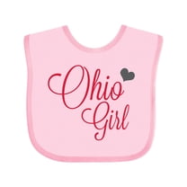 Inktastic Ohio Girl Boys or Girls Baby Bib