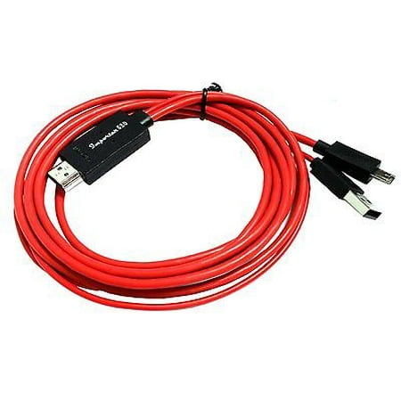 6Ft MHL Micro USB to HDMI HDTV Cable Cord Adapter Plug for Cell Phones Tablets 6Ft MHL Micro USB to HDMI HDTV Cable Cord Adapter Plug for Cell Phones Tablets