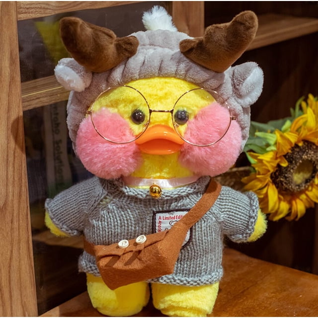 30CM Educational Toys Wearing Duck Clothes Daily Plush Baby Learning Basic Life Self-care Skills Soft Duck Doll Birthday Gift16 He Qiyong unisex