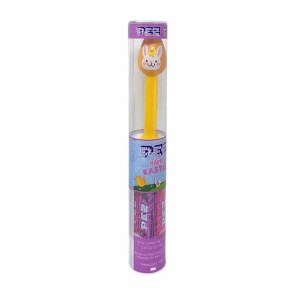 PEZ Easter Dispensers and Candy Holiday Tubes with 7 Packages of Candy Refills (Orange Easter Egg)