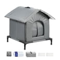 thumbnail image 1 of Casa Refrescante de Verano para Gatos, Refugio para Gatitos, Reutilizable, con Soporte Elevado, Transpirable, para Gatos Callejeros, Condominio para M M, 1 of 8
