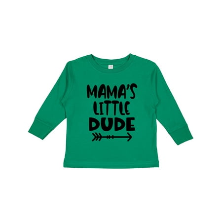 

Inktastic Mama s Little Dude with Arrow Gift Toddler Boy Girl Long Sleeve T-Shirt