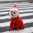 thumbnail image 3 of Chubasquero para perros pequeños con capucha, ropa de lluvia para mascotas, poncho de peluche impermeable con botas de lluvia, traje Bomei ligero y transpirable, traje Mackintosh ajustable para masco, 3 of 4