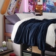 thumbnail image 3 of Manta polar Bedsure Twin XL, ligera, azul marino, 170 x 230 cm, 3 of 6