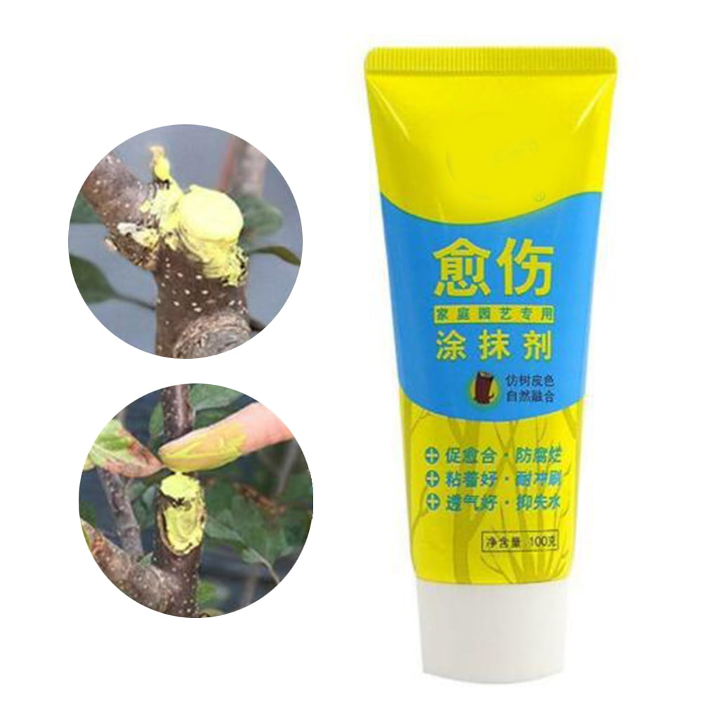 100g Tree Wound Bonsai Cut Paste Smear Agent Pruning Compound Sealer with Brush 