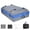 Blue/ Gray, variant on 21 Cubic Feet Waterproof Heavy Duty Rooftop Car Cargo Carrier Bag - Universal Fit with 8 Door Hooks