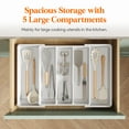 thumbnail image 3 of Organizador de utensilios Lifewit para cajones de cocina, blanco, 3 of 9