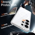 thumbnail image 2 of Dteck For Samsung Galaxy S26 Ultra Back Cover, Magnetic Wireless Charging Shockproof PC+TPU Anti-Scratch Lightweight Non-Slip Slim Case, White, 2 of 6