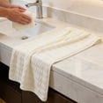 thumbnail image 5 of Vfedsrsge Quick Dry Coral Fleece Towel 75x35cm Ultra Soft Absorbent Lightweight Beach Towel for Women Men Hair Drying Gym Travel Sports Compact Lint-Free White, 5 of 6