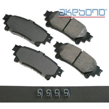Akebono ProACT ACT2305 Rear Ceramic Brake Pad Set – Fits Toyota Corolla, Highlander, Sienna