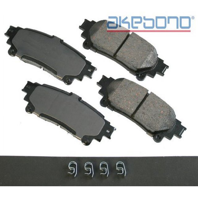 Akebono ProACT ACT2305 Rear Ceramic Brake Pad Set – Fits Toyota Corolla, Highlander, Sienna