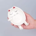 thumbnail image 3 of Ceramic Cat Spoon Rest, Stove Cute Spoon Rest, Cat Kitchen Accessories, Stove Spoon Holder Rest for Kichen (Red), 3 of 7
