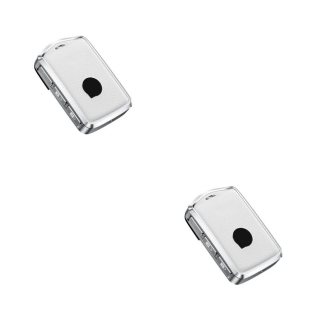 Scienceny Funda de cuero para llave de coche, funda protectora desmontable para llaves de vehículo, accesorios de modificación, reemplazo para Blanco Caso 2piezas