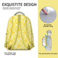 thumbnail image 5 of Lemon Backpack for School,Cute School Bag,Schoolbag with Adjustable Shoulder Straps & Padded Back,15.3"x11"x7.1"., 5 of 6