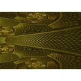 thumbnail image 1 of Ahgly Company Machine Washable Indoor Rectangle Transitional Dark Yellow Green Area Rugs, 2' x 5', 1 of 7