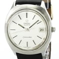 thumbnail image 1 of Pre-Owned OMEGA Seamaster Date Steel Leather Quartz Mens Watch 196.0072 Vintage, 1 of 8