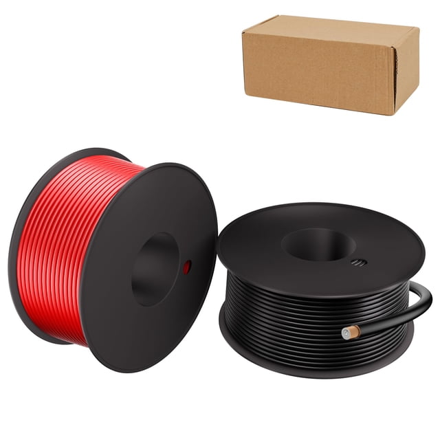 Cable eléctrico HONENCN 14 AWG 18,3 m, rojo y negro, paquete de 2