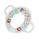 thumbnail image 4 of Asiento de inodoro acolchado suave para niños con asas y guardabarros Blanco, 4 of 9