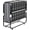 with Headboard, variant on IKIMI Folding Bed with 5" Memory Foam Mattress, 75" x 31" Rollaway Bed Portable Foldable Guest Bed with Lockable Wheels and Dust Cover