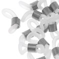 thumbnail image 4 of 50Pcs Conectores De Silicona Caucho Bobina De Termina Para Collar De Cadena De Anteojos De Joyería Con De Cadena, Plata Sunnimix extremos de la cadena de gafas, 4 of 8