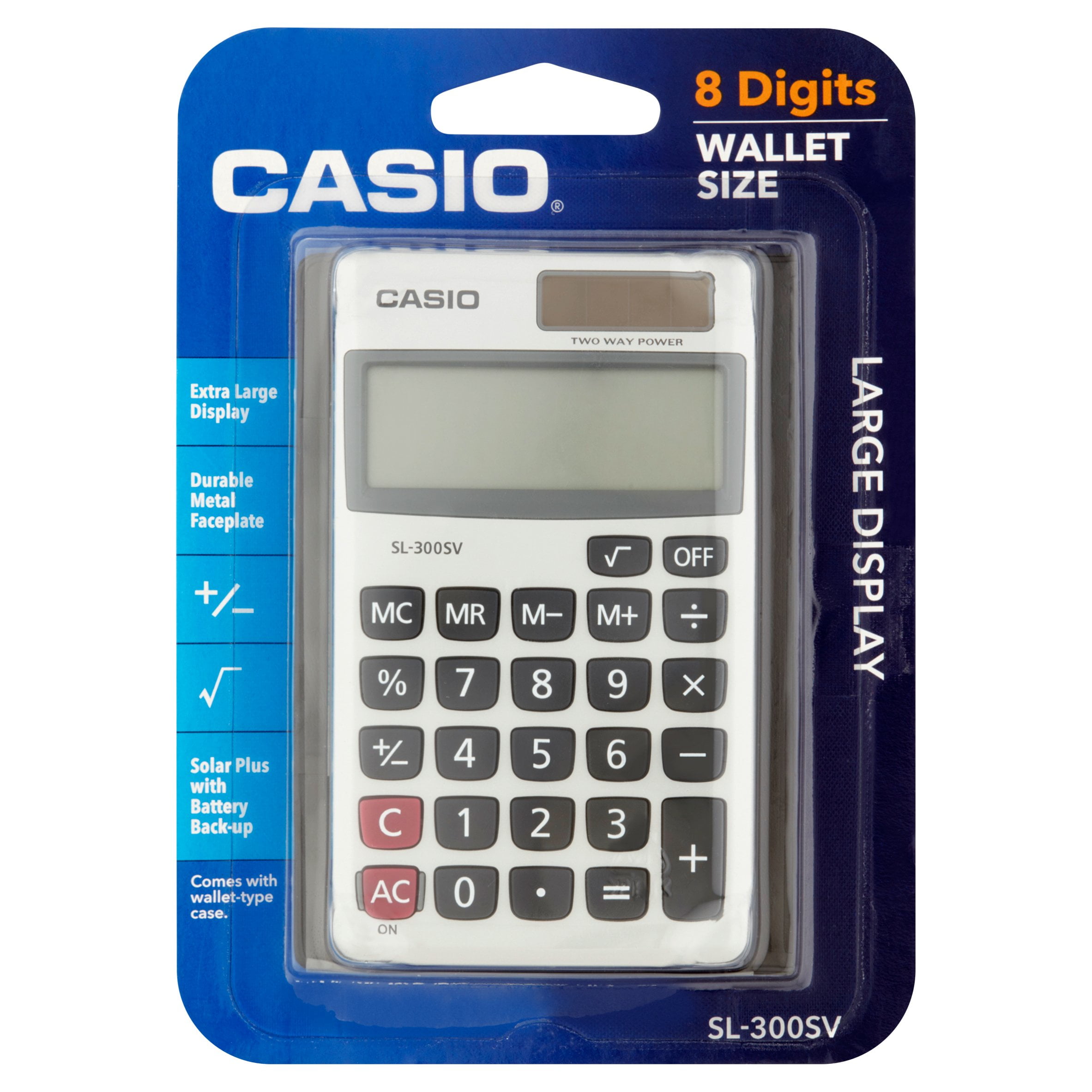 Taschen & Tischrechner Casio SL300SV Solar Powered Standard Function