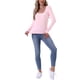 thumbnail image 2 of Camisetas térmicas para mujeres INSPIRE CHIC, capa base de manga larga, ropa interior, tops de pijama de otoño e invierno, camiseta básica L rosa, 2 of 6