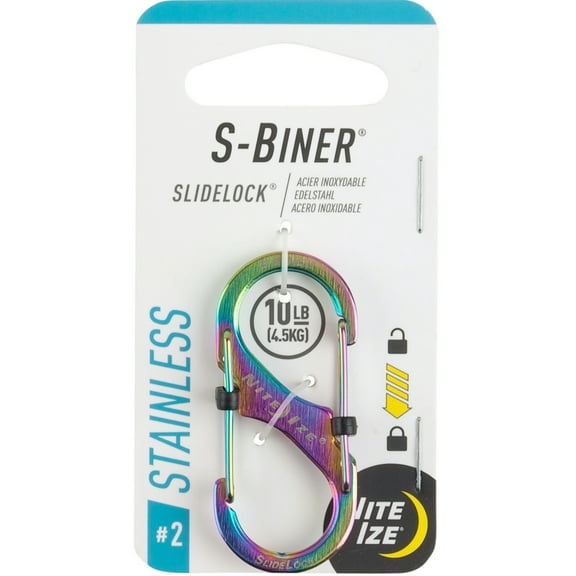 Nite Ize S-Biner SlideLock Stainless Steel Carabiner #2 - Spectrum