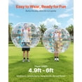 thumbnail image 3 of VEVOR 1-Pack 5FT/1.5M Inflatable Bumper Balls PVC Body Sumo Zorb Ball Outdoor Game, 3 of 9