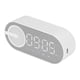 thumbnail image 3 of Altavoz Bluetooth 5.0 Reloj Espejo Graves Pesados Radio FM Reloj Despertador Digital Recargable con Luces Coloridas Blanco, 3 of 5