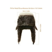Luxtrada Women Men Winter Ushanka Russian Hat Snow Eskimo Hat with Ear Flaps for Cold Weather (Black)