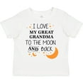 thumbnail image 3 of Inktastic I Love My Great Grandma to the Moon and Back Boys or Girls Toddler T-Shirt, 3 of 5