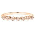 thumbnail image 2 of Dazzlingrock Collection Round Morganite Bridal 7 Stones Stackable Wedding Band for Women (Color Pink, Clarity Moderately Included) in 10K Rose Gold, Size 10, 2 of 4