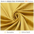 thumbnail image 2 of DriftAway Velvet Waterfall Draped Curtain Valance for Living Room Boho Super Soft Home Decoration with Handmade Tassels for Kitchen Single Window Drape for Bedroom W59XL48 Inches Gold Yellow, 2 of 8