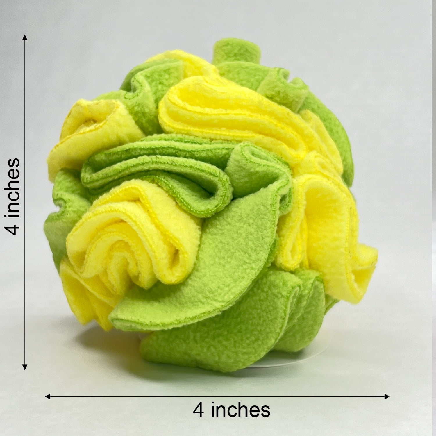 Lemon Lime Snuffle Interactive Foraging Dog Puzzle Ball Toy for Puppy and Adult