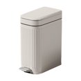 thumbnail image 2 of Cubo basura, contenedor basura, cubo basura para baño, basura con pedal para garaje, entrada, lavadero, hogar. Blanco, 2 of 8
