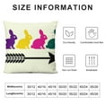 thumbnail image 5 of Creowell  Easter Pillow Covers Easter Decorations for Home Bunny Trail Easter Pillows Decorative Spring Throw Pillows Cushion Covers Farmhouse Easter Decor, 5 of 5