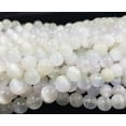 thumbnail image 5 of 6mm Selenite Crystal Smooth Round Beads 15 Inch Strand Genuine Gemstone Natural Jewelry Making, 5 of 6