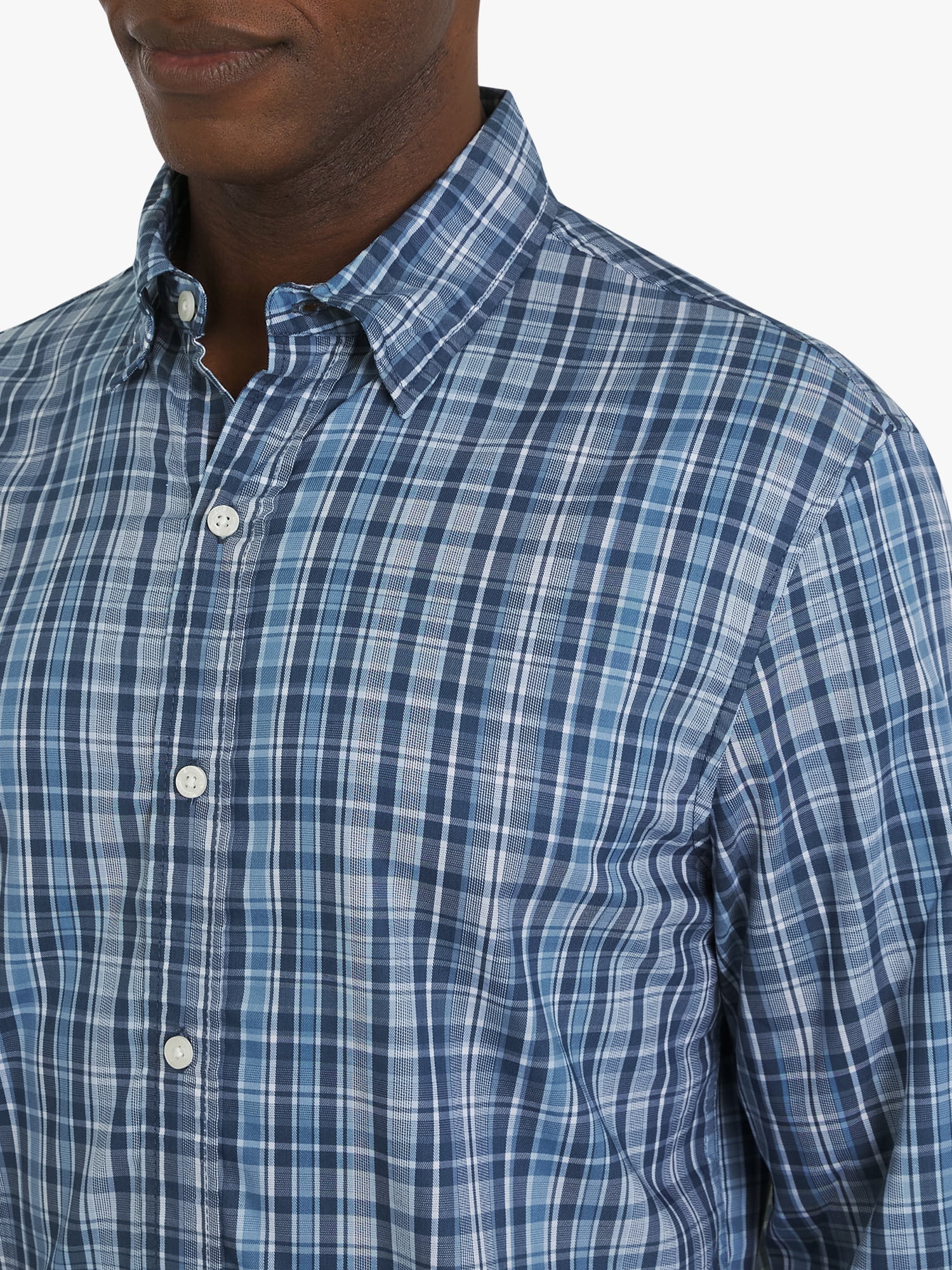 Chaps Men's & Big Men's Long Sleeve Flex Twill Yarn-Dye Woven Shirt, Sizes S-3XL