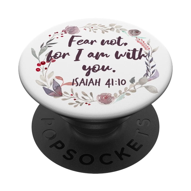 Rejoice Always Gifts Isaías 41:10 Christian PopSocket Grip