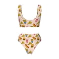 thumbnail image 5 of Daiia Hamburger Pizza Coke Women's Bikini Set Two Piece Swimsuit High Waisted Bikini Adjustable Straps Bikini Perfect for Beach, Pool, and Summer Vacation-Medium, 5 of 9