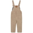 thumbnail image 2 of KIDSCOOL SPACE Baby Little Girls Canvas Overalls,Toddler Boys Ripped Holes Casual Workwear,Khaki,3-4 Years, 2 of 7