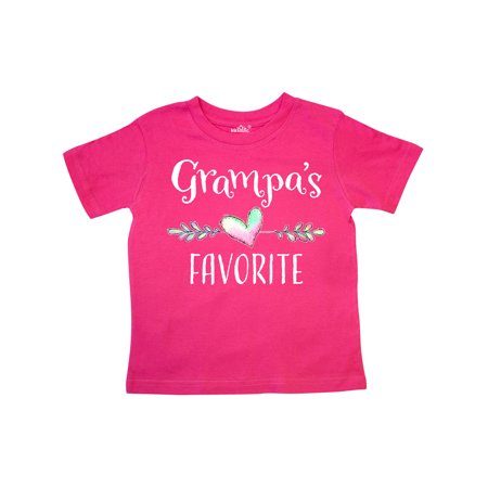 

Inktastic Grampas Favorite- Heart Grandchild Gift Toddler Boy or Toddler Girl T-Shirt
